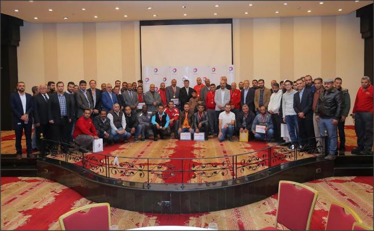 توتال تحتفي بسائقي المركبات الثقيلة من أصحاب سجلات القيادة النظيفة