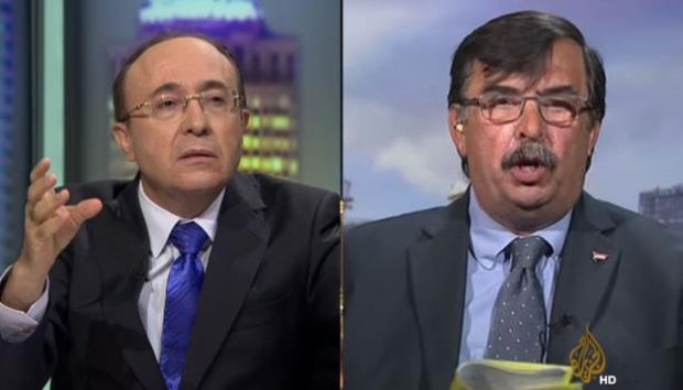 بالفيديو ..  هرب الضيف، وفيصل القاسم: وينك؟ يبدو أنك انعديت من الانسحاب التكتيكي للجيش السوري