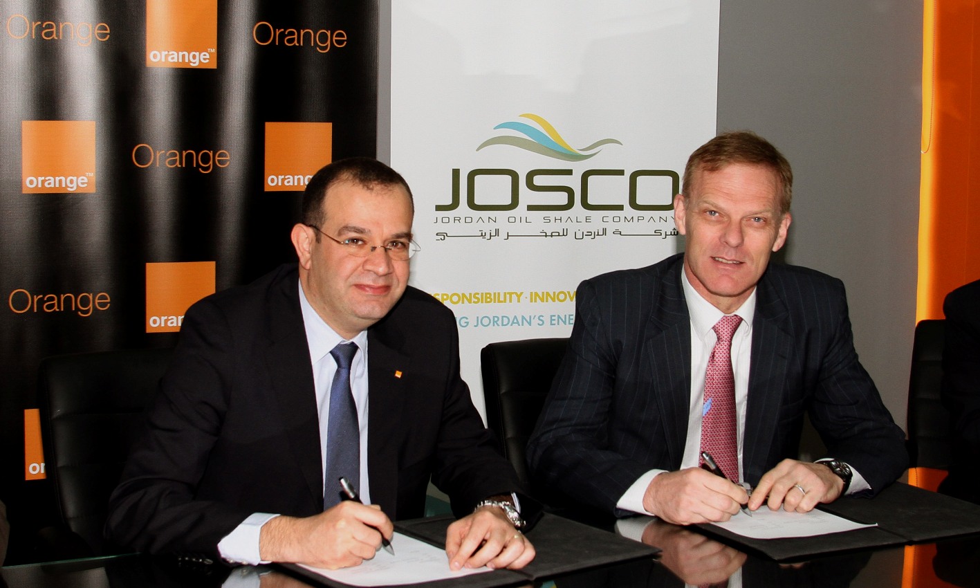 Orange الأردن المزود الحصري لحلول الربط الشبكي والخلوي لشركة الأردن للصخر الزيتيJOSCO 