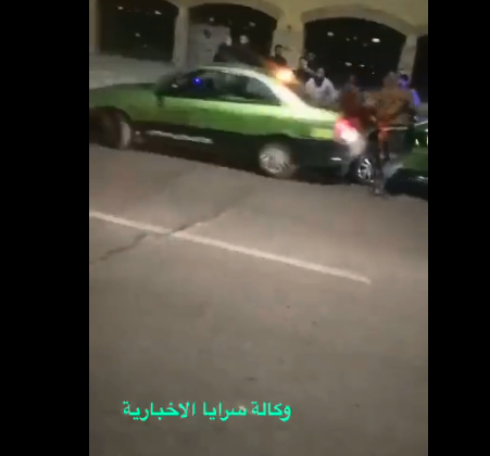 اصابات بحادث صدم متعمد وشرطة العقبة تلقي القبض على المتهورين .. فيديو 