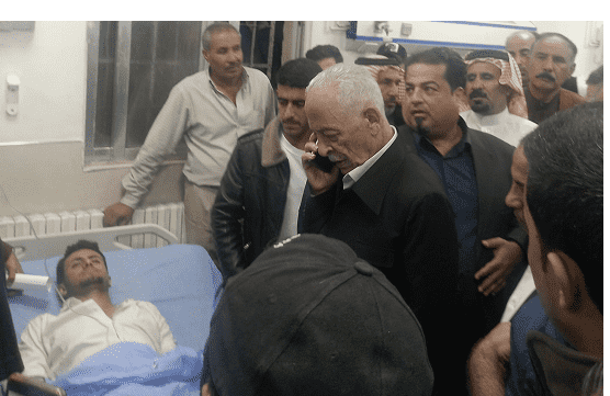 نقل مصابين اثنين تعرضا لشظايا صواريخ إلى الخدمات الطبية الملكية