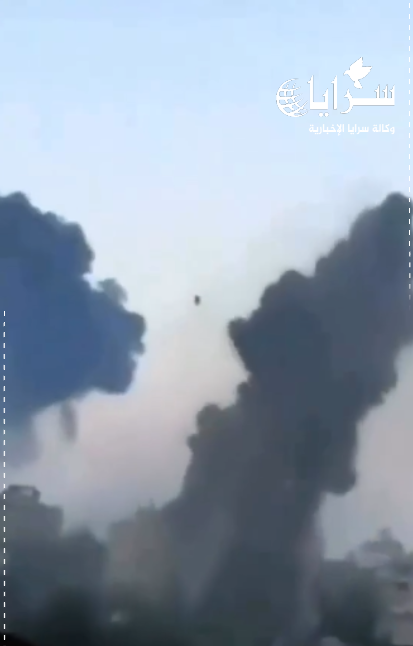 بالفيديو ..  أجساد الناس تتطاير في سماء غزة نتيجة القصف القوي