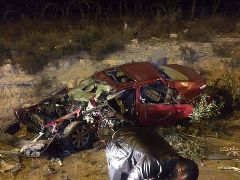 بالصور  ..  وفاة شخص بحادث مروع على في المنشية بمحافظة الكرك  