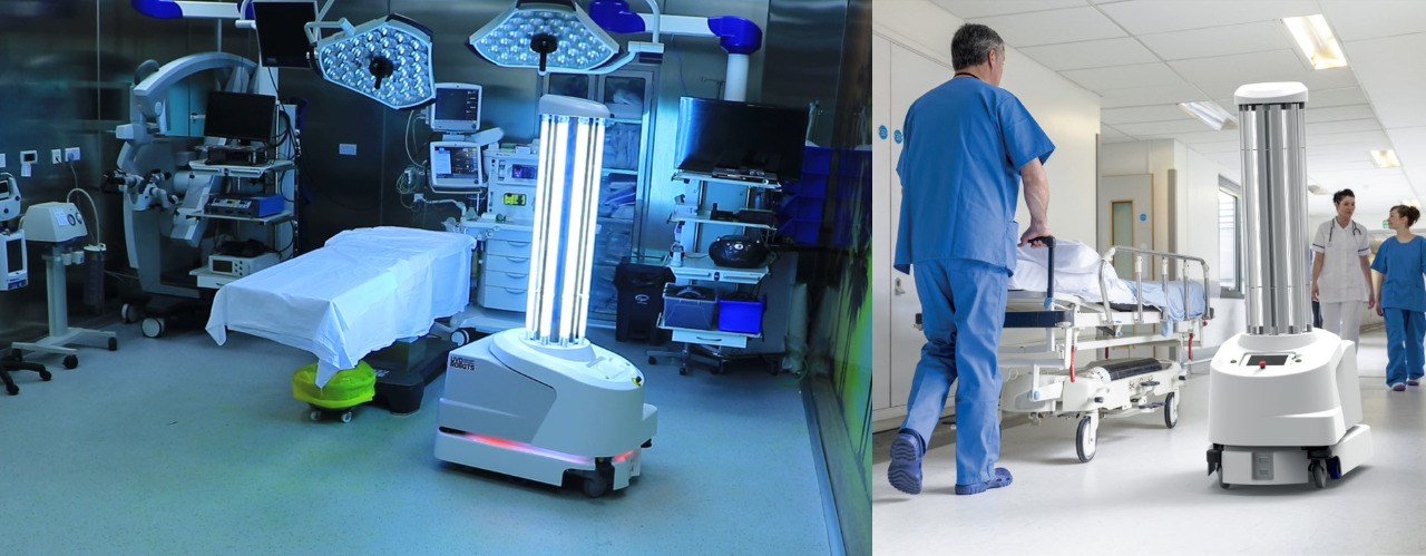 المستشفى التخصصي يستخدم أول روبوت آلي للتعقيم في الأردن UVD-ROBOT 360 