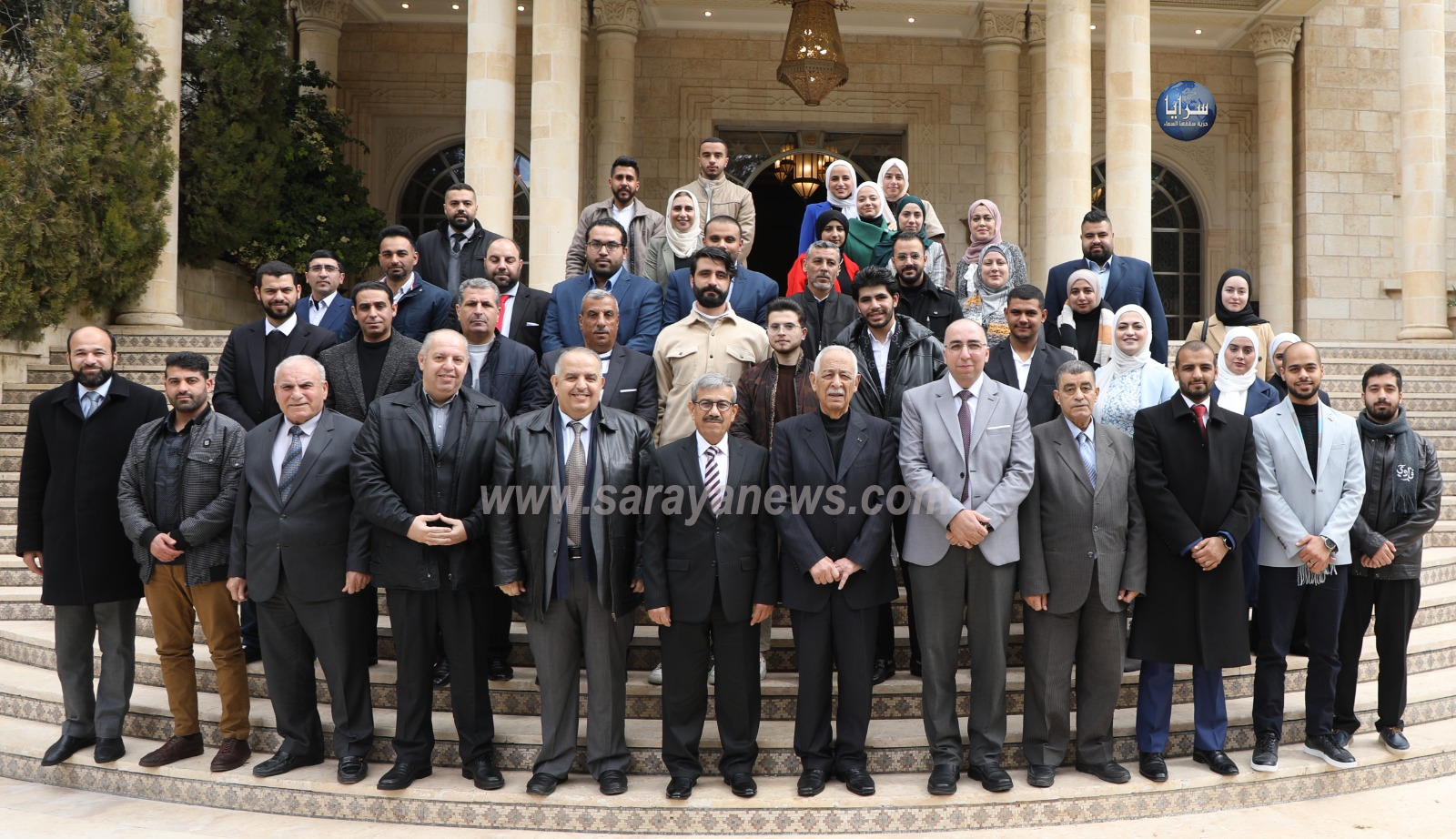 العيسوي يلتقي وفدا من أبناء عشيرة الدباس وممثلين عن الكلية الجامعية الوطنية للتكنولوجيا