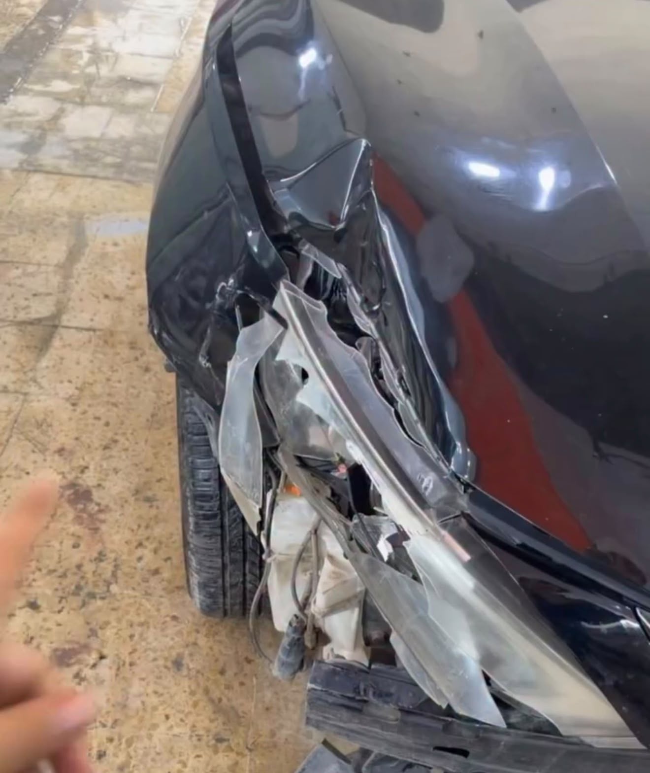 قنينة مياه تتسبب بحادث سير في الأردن