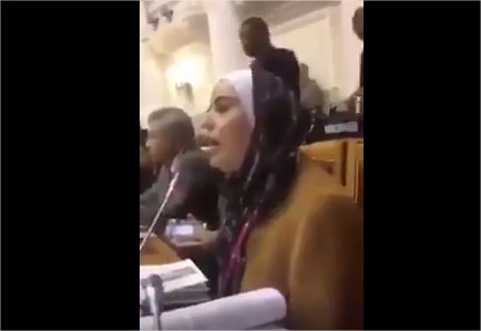 بالفيديو :النائب وفاء بني مصطفى تهاجم رئيس وفد إسرائيلي