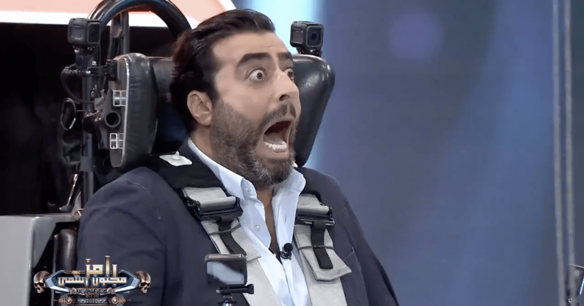 شاهد  ..  رد فعل غير متوقع من باسم ياخور بعد رؤية رامز جلال