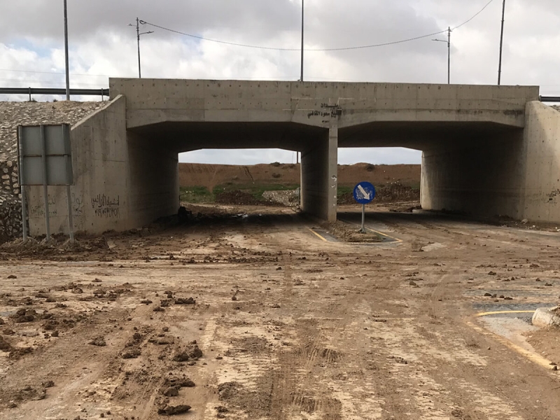 الأشغال : إنجاز 60% من مشروع تصريف مياه الأمطار في نفق حوشا