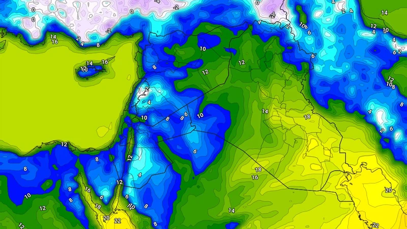  برودة غير اعتيادية وتهوي بها درجات الحرارة الى 2 مئوي الليلة في هذه المناطق
