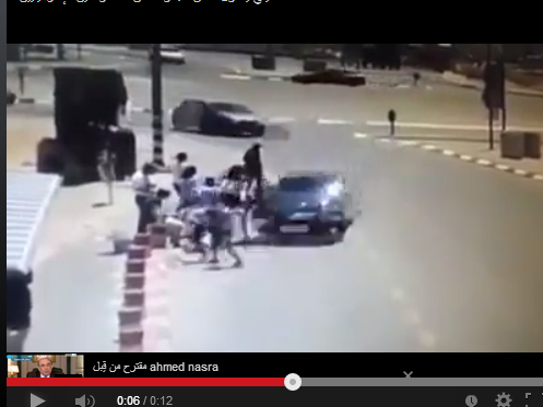 بالفيديو  ..  سائق فلسطينى يرعب مستوطنين خلال وقفة احتجاجية مؤيدة للعدوان
