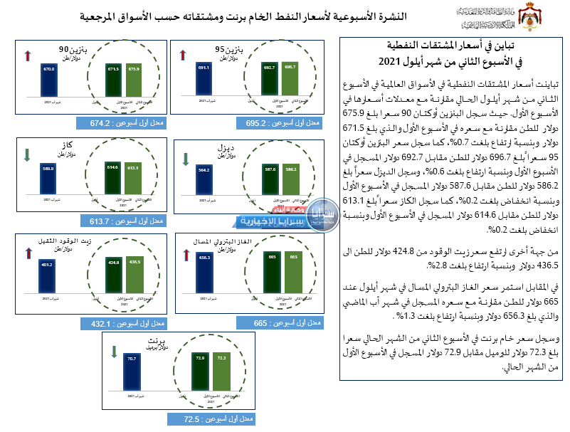 الحكومة: ارتفاع أسعار البنزين و انخفاض "السولار و الغاز ...