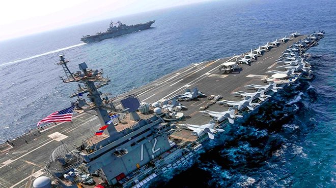 حاملة الطائرات “جورج بوش” تتجه نحو الشرق الأوسط
