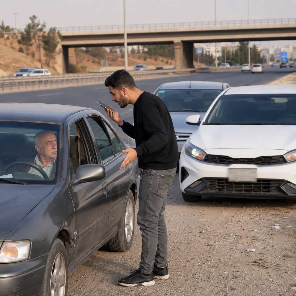 مواطن يروي تفاصيل محاولة احتيال مُحكمة على أوتوستراد عمّان–الزرقاء: “طلبوا مني 345 دينارًا وادّعوا أن الشرطة تتابع الحادث”
