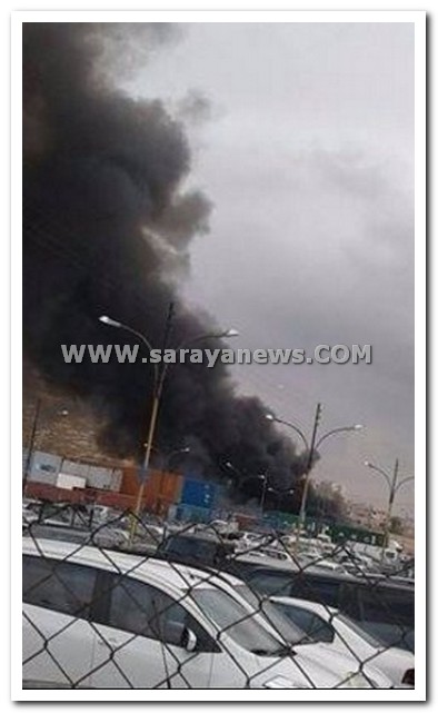 بالفيديو والصور .. 5 وفيات اثر انفجار ضخم لحاوية العاب نارية في جمرك عمان 