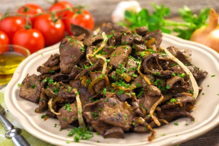 طريقه عمل الكبدة بالبصل