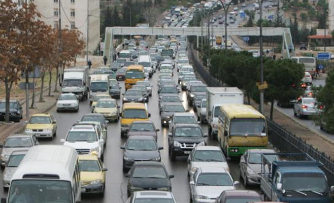 إغلاق جزئي على دوار صويلح