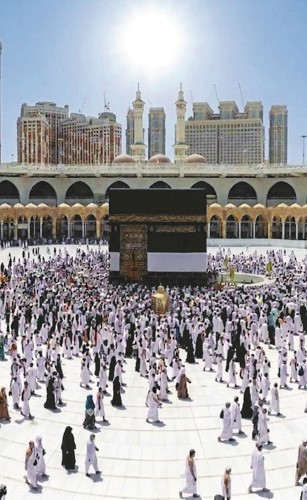 تعامد الشمس على الكعبة المشرفة ظهر الخميس