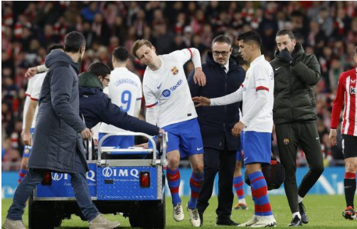 نجم برشلونة مهددة بالغياب عن الكلاسيكو القادم