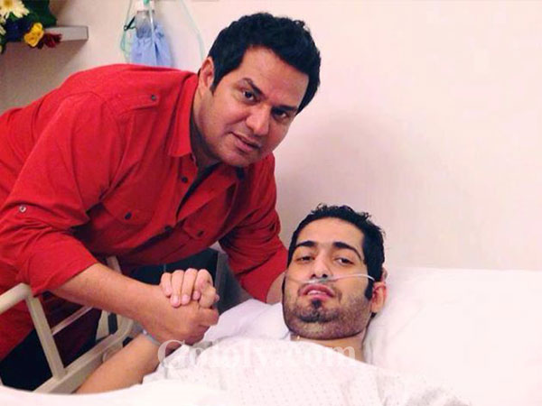 شاهد حاتم العراقي يرافق شقيقة في المستشفى