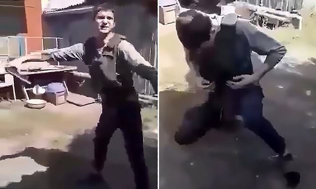 فيديو مروع  ..  شاب يقتل نفسه أمام الكاميرا خلال اختبار سترة مضادة للرصاص!