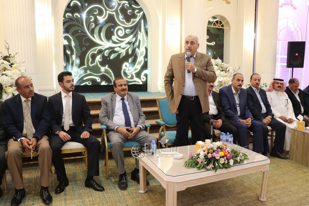 جاهة كريمة برئاسة معالي الباشا مازن القاضي من عشيرة بني خالد إلى آل الأشرم  ..  صور 
