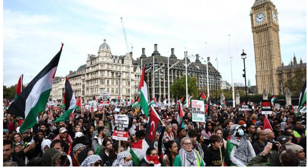  مظاهرات في لندن نصرة لغرة