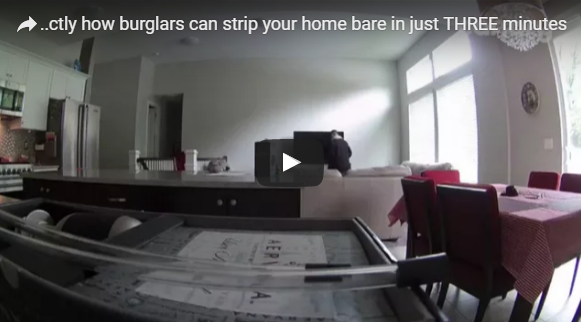 بالفيديو: لصان محترفان يسرقان منزلاً في غضون ثلاث دقائق