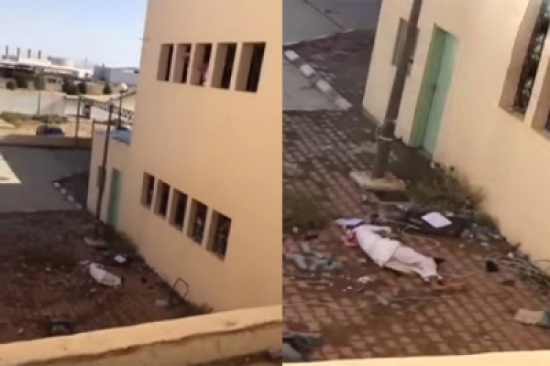 بالفيديو  ..  هذا ماحدث لطالب حاول الهروب من المدرسة 