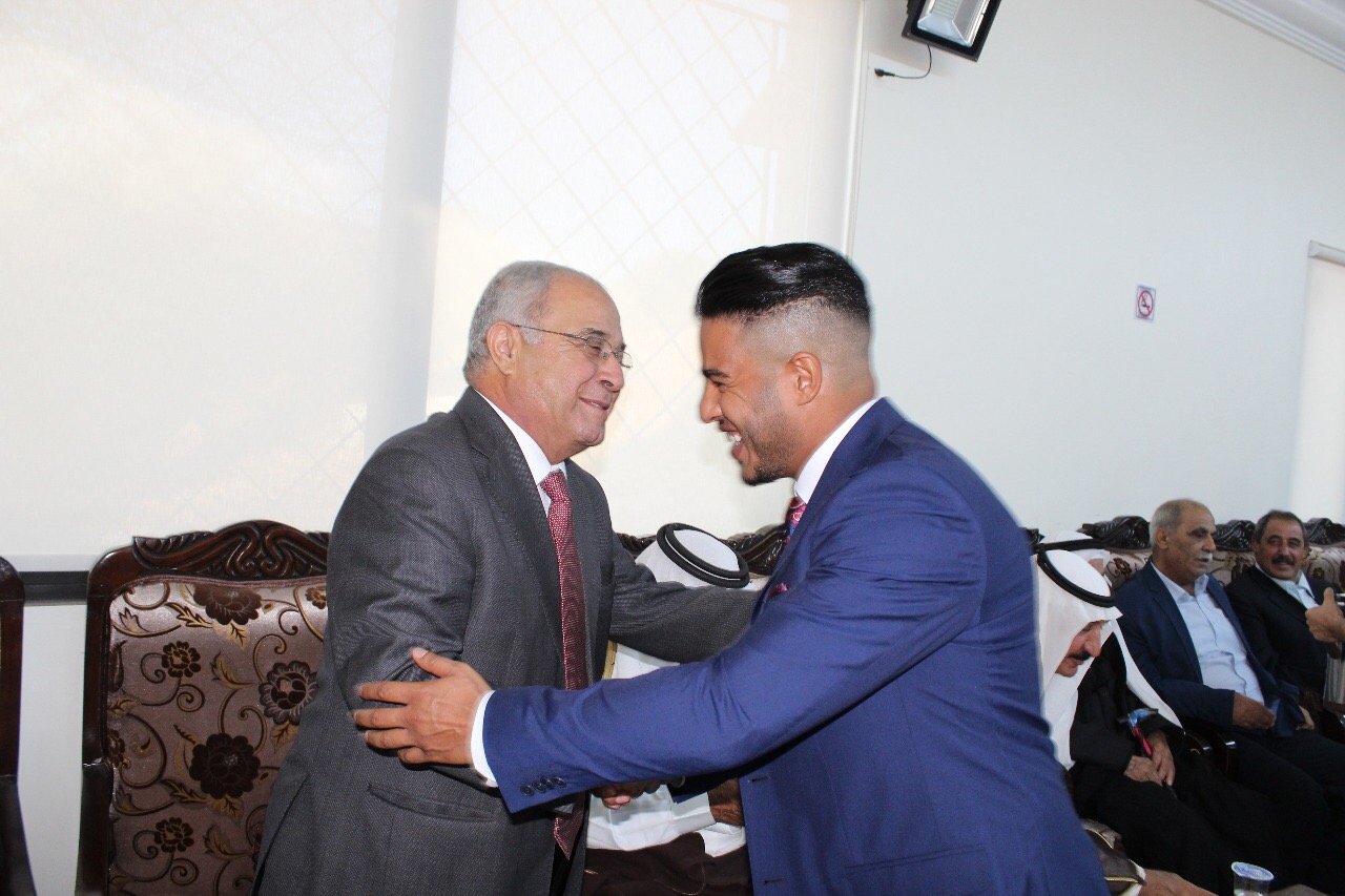 معالي ممدوح العبادي يقود جاهة المهندس صدام حسين المناصير 