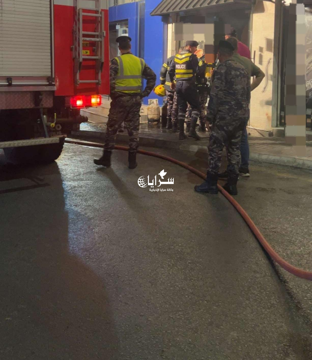 بالفيديو ..  حريق في احدى المحلات بطبربور في العاصمة عمان