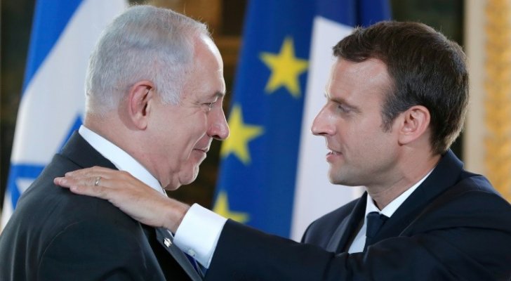 الرئيس الفرنسي يطلب من تل أبيب التخلي عن أي خطط لضم أراض فلسطينية