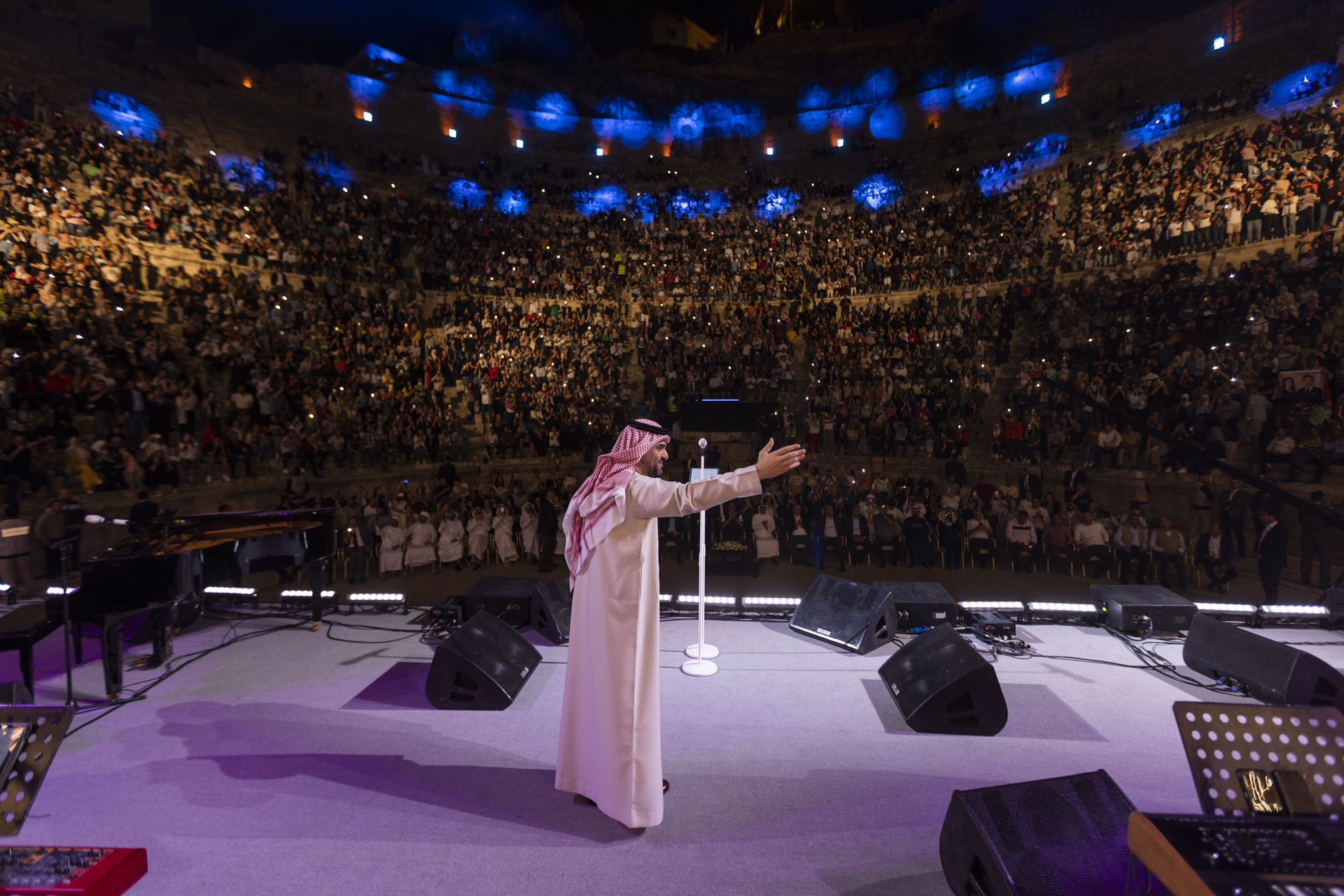 حسين الجسمي: "أنشدنا حب الأردن وهتفنا لبيرقها العالي وللحسين عريس الأردن"