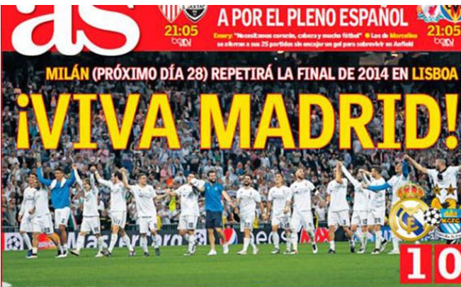 صحف إسبانية: مدريد عاصمة دوري أبطال أوروبا