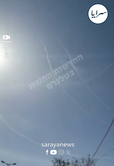 بالفيديو ..  شاهد الصواريخ الإيرانية في سماء "تل أبيب" اليوم الخميس