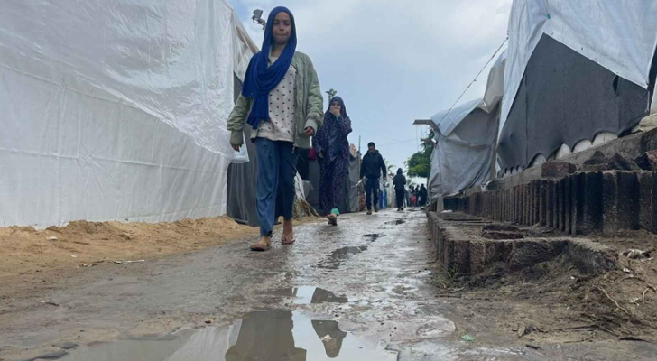 المنخفض الجوي يدمي قلوب الأردنيين على إخوتهم في قطاع غزة 