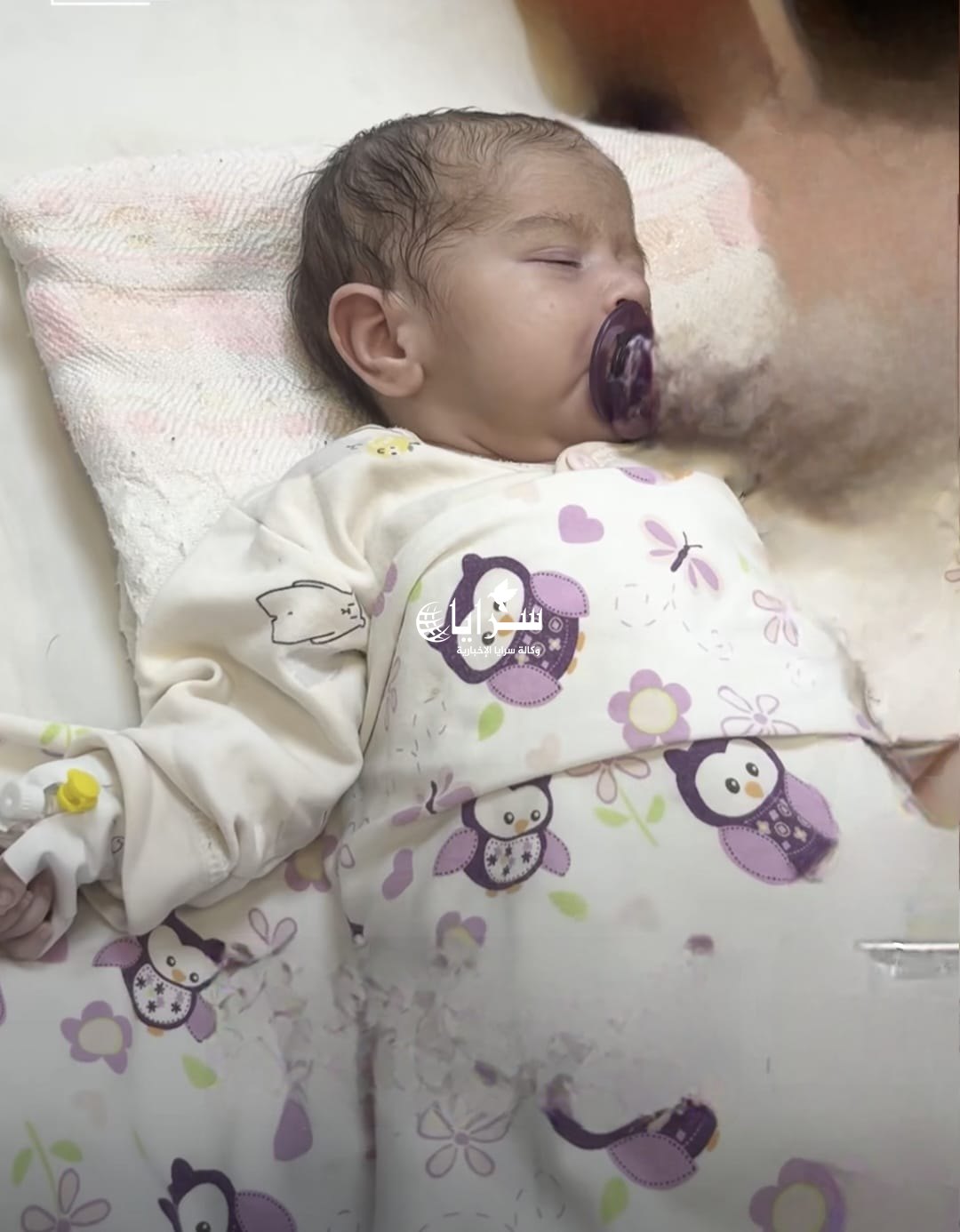 طفلة أردنية بعمر الـ 50 يومًا تصارع الموت ..  ووالدتها تناشد لإنقاذها