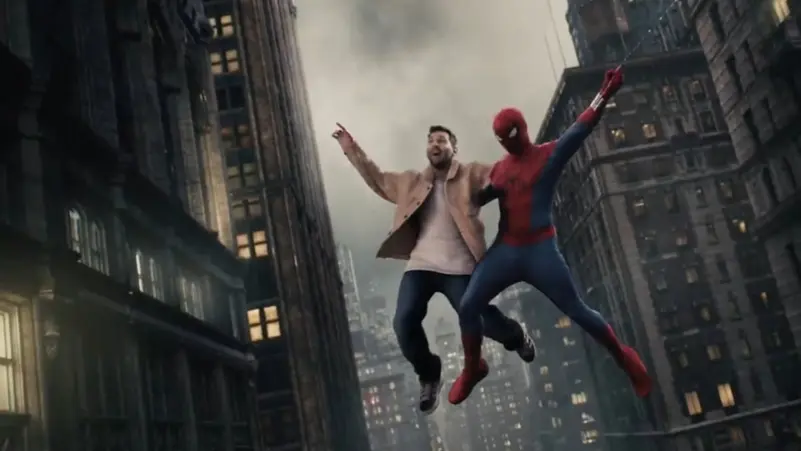 ظهور مفاجئ لميسي في سماء نيويورك مع "سبايدر مان"