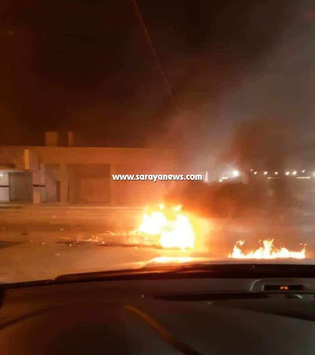 اربد: محتجون يغلقون طريق بيت رأس احتجاجاً على توقيف شخص  .. صور 