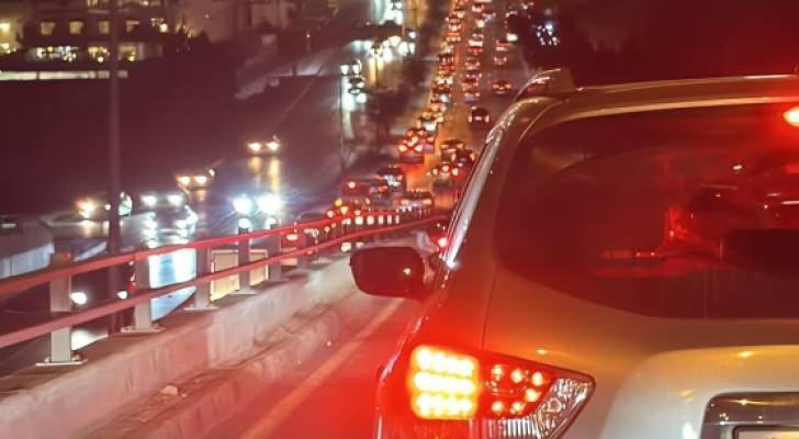 تباطؤ للسير قرب السفارة السورية في عمان