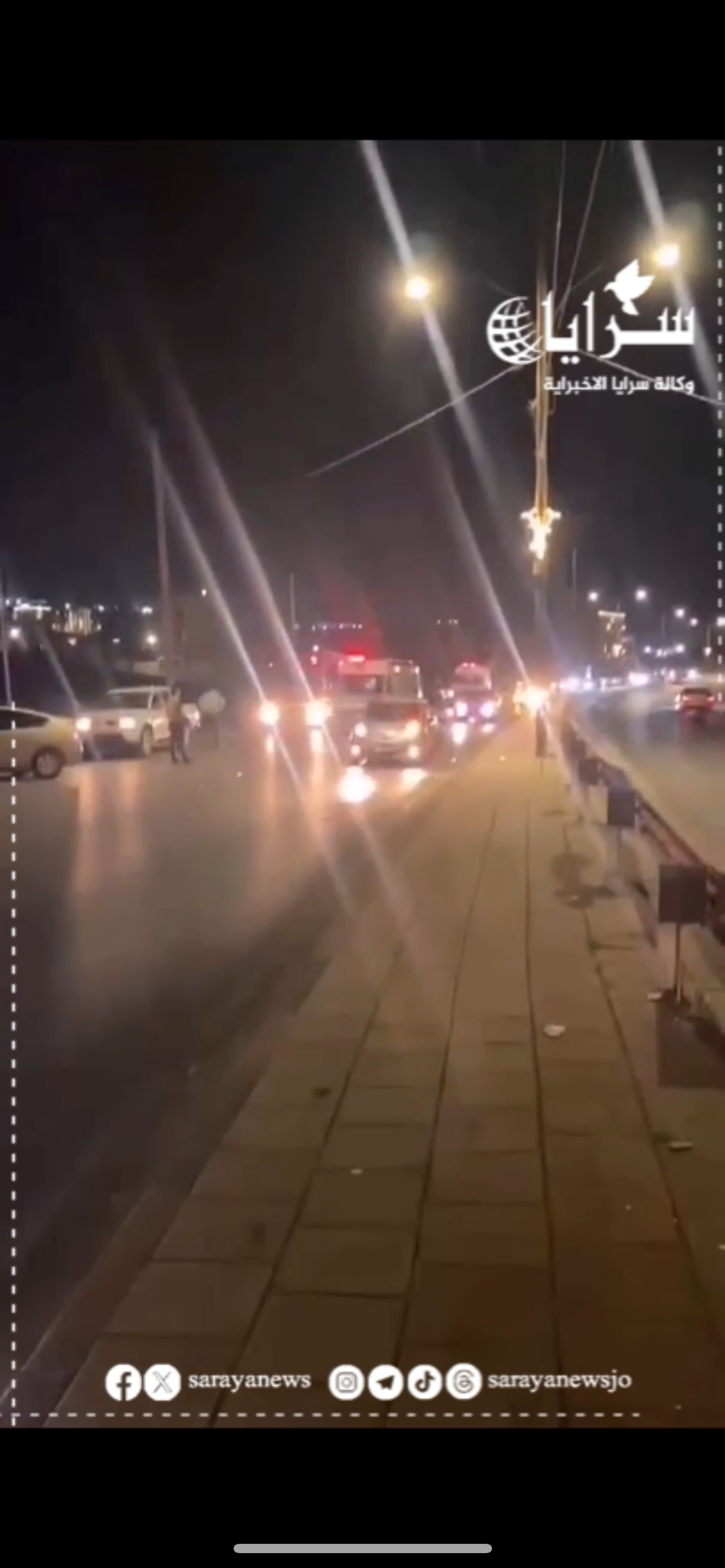 بالفيديو .. إصابات جراء حادث تصادم بين عدد من المركبات في اربد