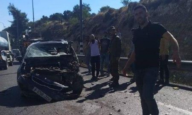 بالصور و الفيديو  ..  مصرع شخص وإصابة 3 آخرين في حادث طرق قرب بيت لحم