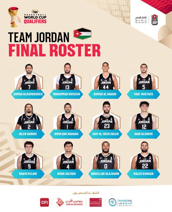 إعلان قائمة المنتخب الوطني لكرة السلة لمواجهة الفلبين