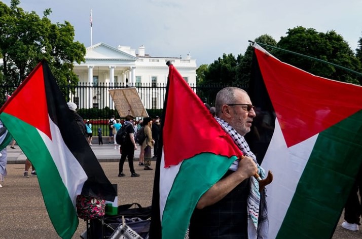 هذه المرة أمام البيت الأبيض  ..  مظاهرات حاشدة في واشنطن للتنديد بما يجري في غزة