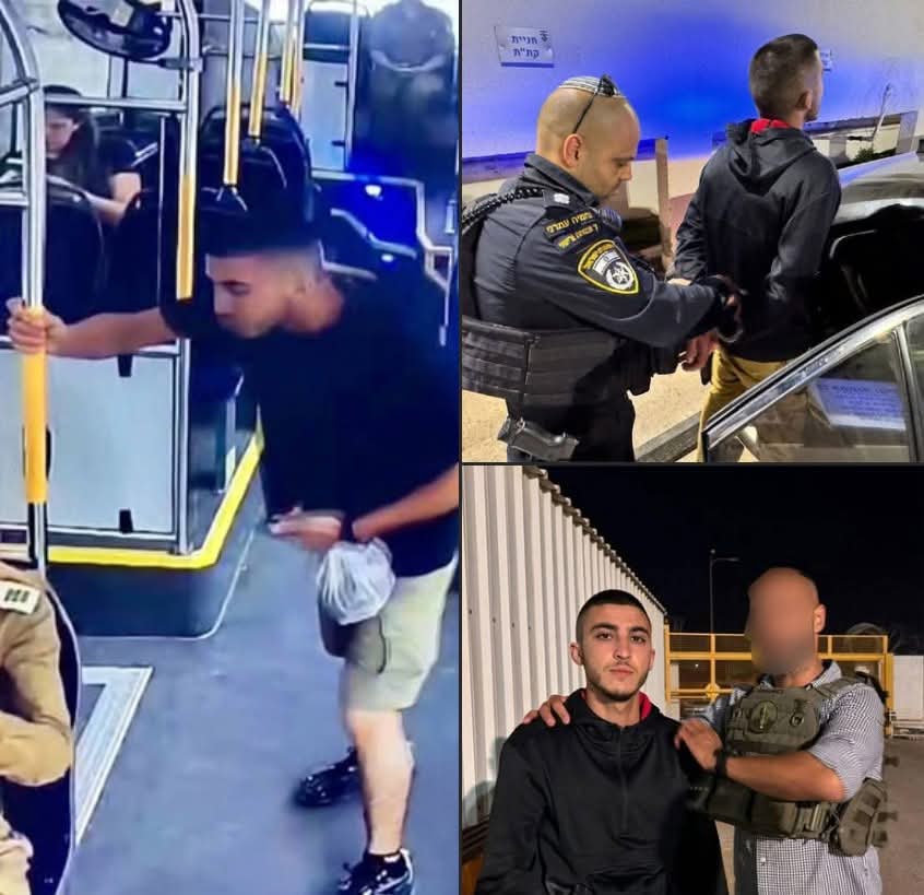 بالفيديو ..  وسائل إعلام عبرية: اعتقال شاب بصق على "ضابطة إسرائيلية" داخل حافلة في "تل أبيب"