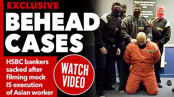 فيديو ذبح "داعشي" يتسبّب في فصل 6 موظفين في بنك بريطاني