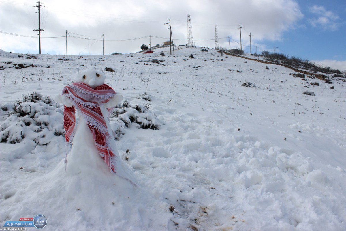 تعرفوا على سماكات الثلوج المقاسة في العاصمة عمّان 