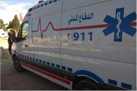 10 إصابات بانقلاب حافلة طلاب في عمان