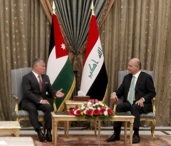 الملك يعزي الرئيس العراقي بضحايا حريق مستشفى الإمام الحسين