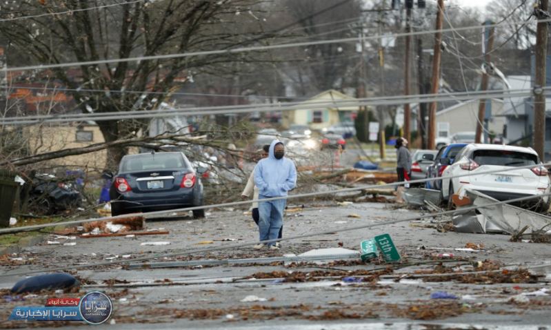 83 قتيلاً على الأقل جراء أعاصير "تاريخية" في الولايات المتحدة